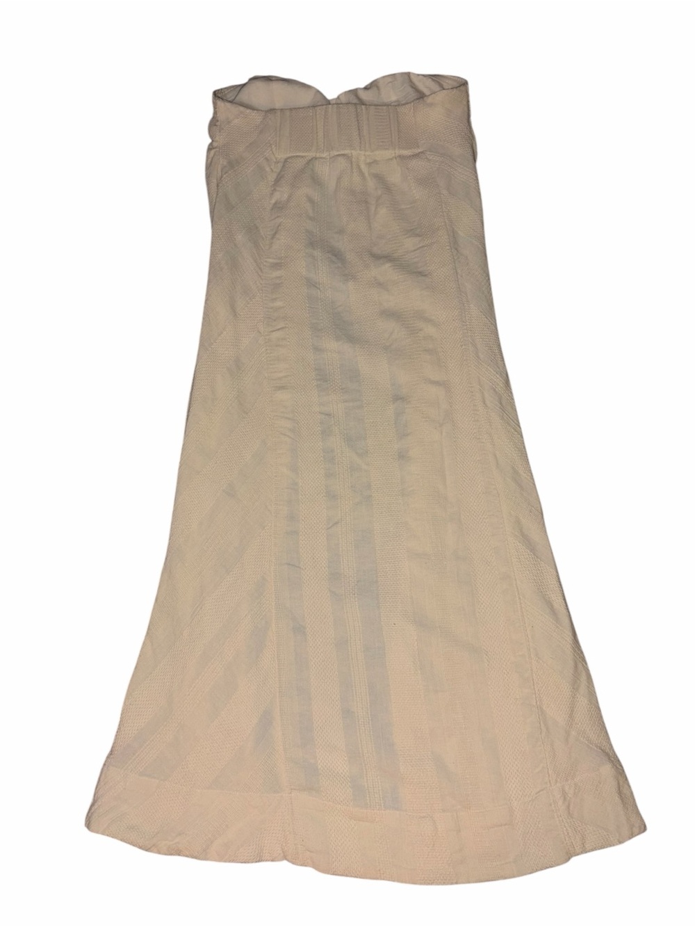 EUC Free People Banita Top Strapless Cream Medium Linen Cotton Boho Festival - Picture 9 of 11